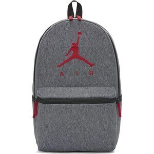 Nike Air Jordan Jumpman Backpack School Sport Large Grey Red Black 0462-R61 Logo